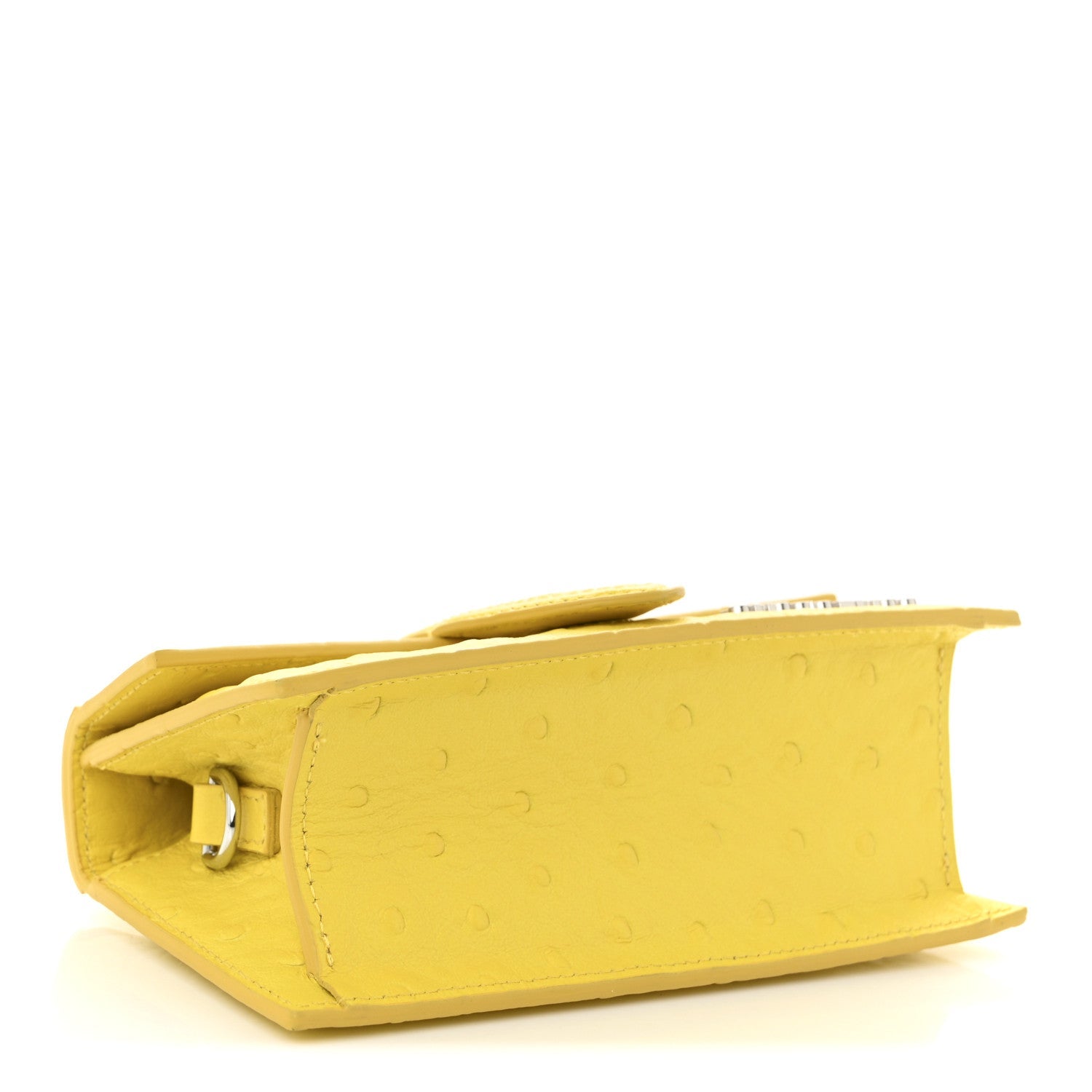 Calfskin Ostrich Embossed Le Bambino Yellow