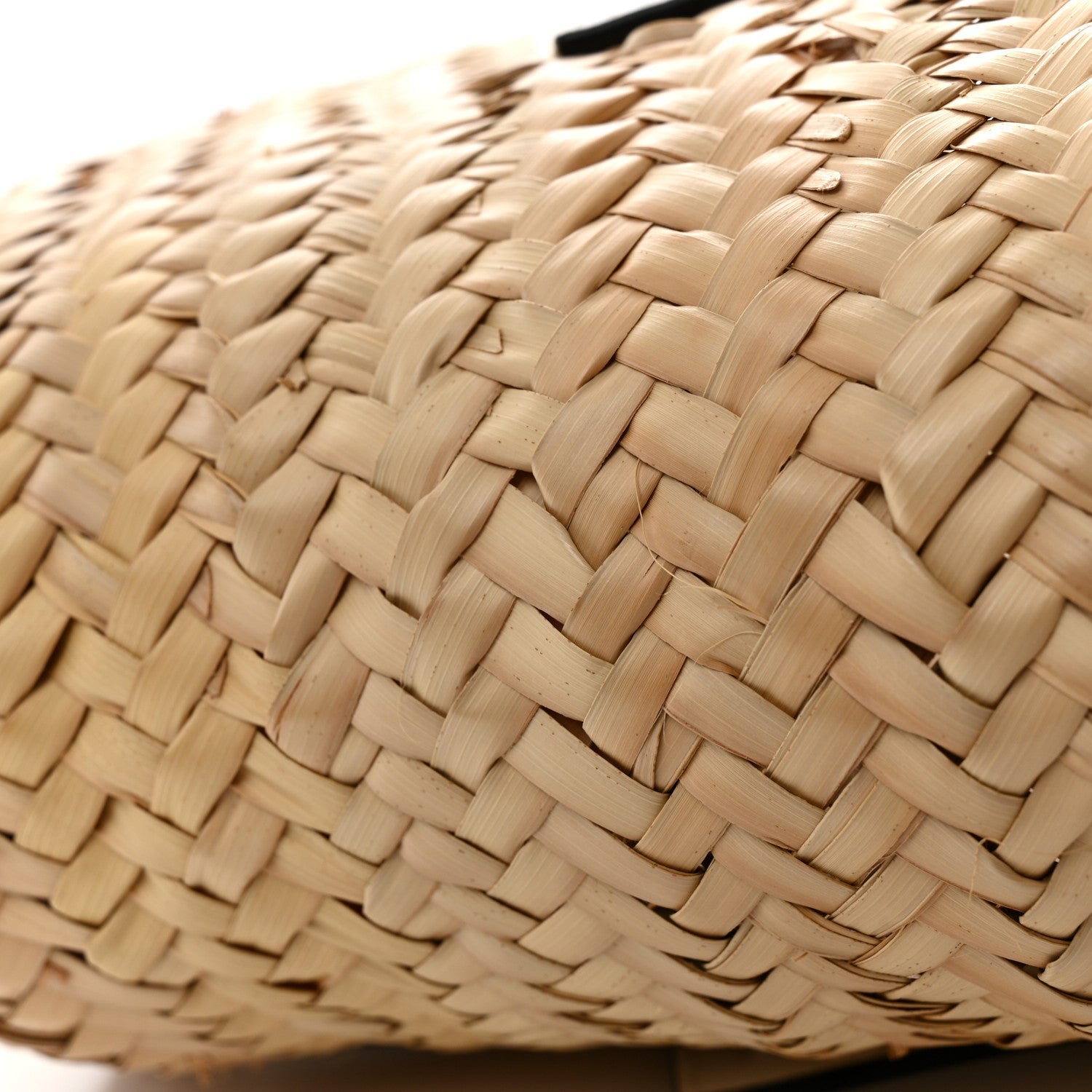 Raffia Mini Basket Tote Bag Natural White