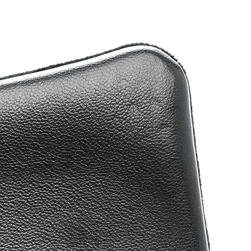 Velvet Crystal Medium Double Flap Black