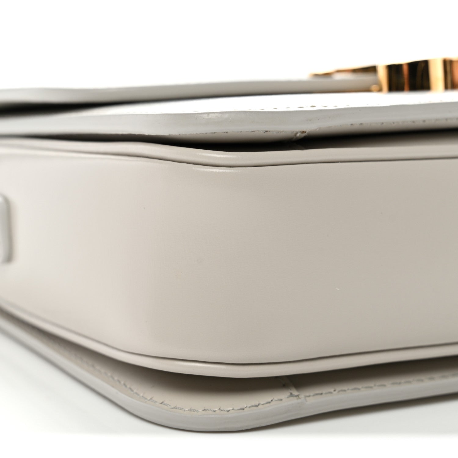 Shiny Calfskin Teen Triomphe Chalk