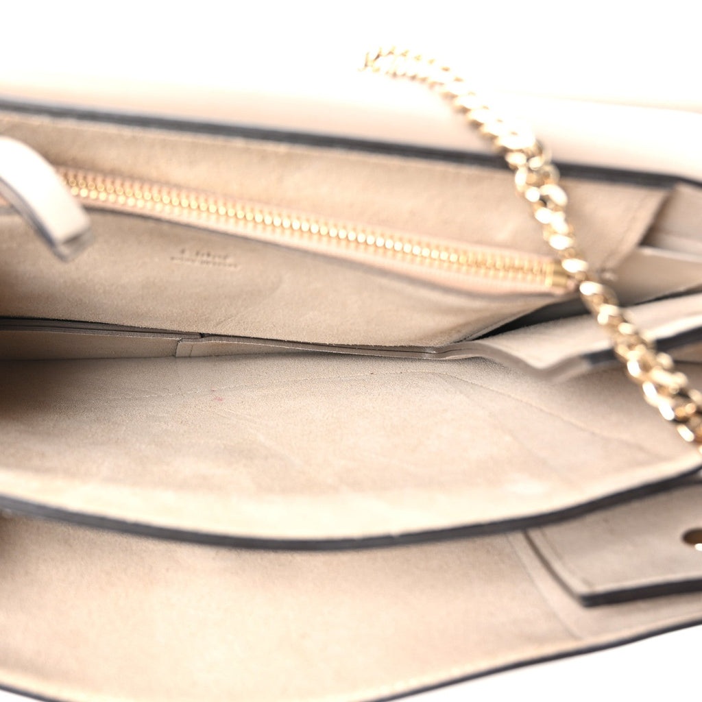 Calfskin Suede Medium Faye Shoulder Bag Motty Grey