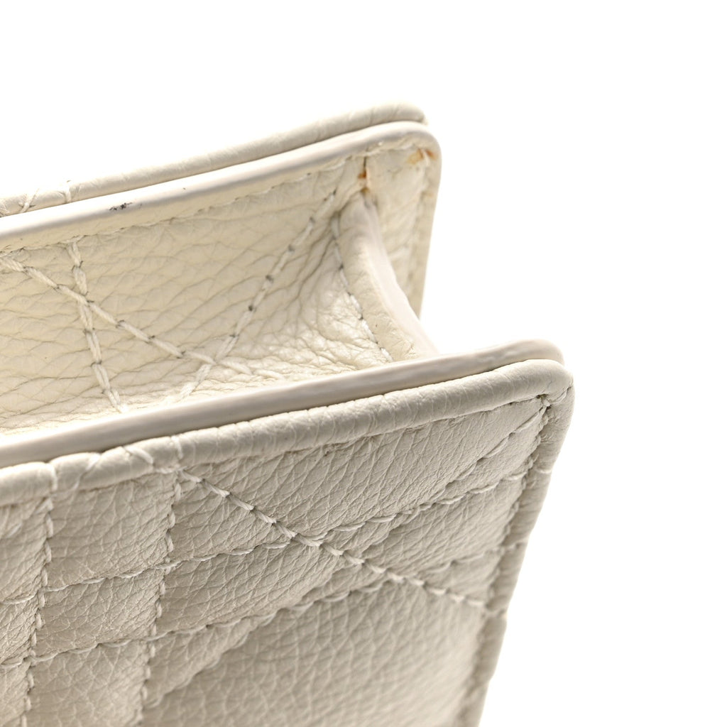 Supple Calfskin Caro Pouch with Chain Latte