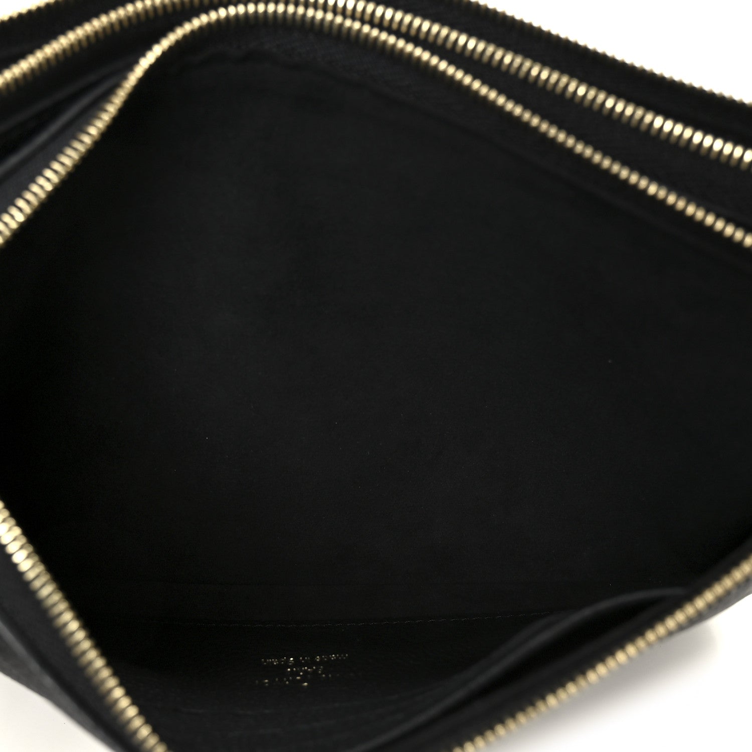 Empreinte Double Zip Pochette Black