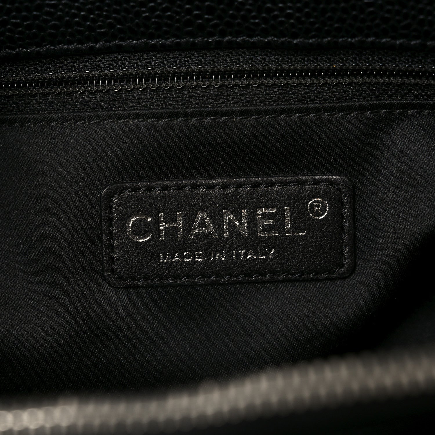 Caviar Quilted Grand Shopping Tote GST Black