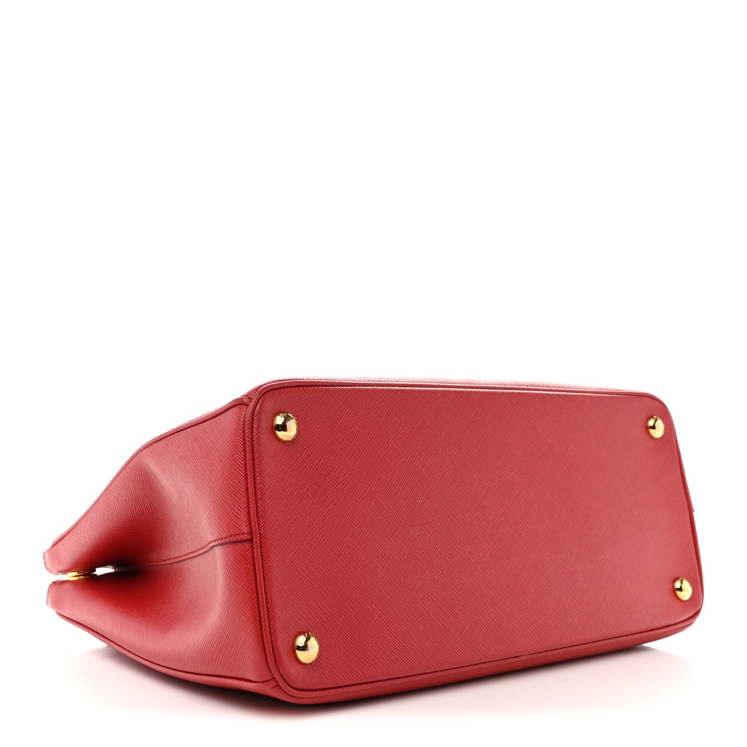 Saffiano Lux Large Galleria Double Zip Tote Fuoco