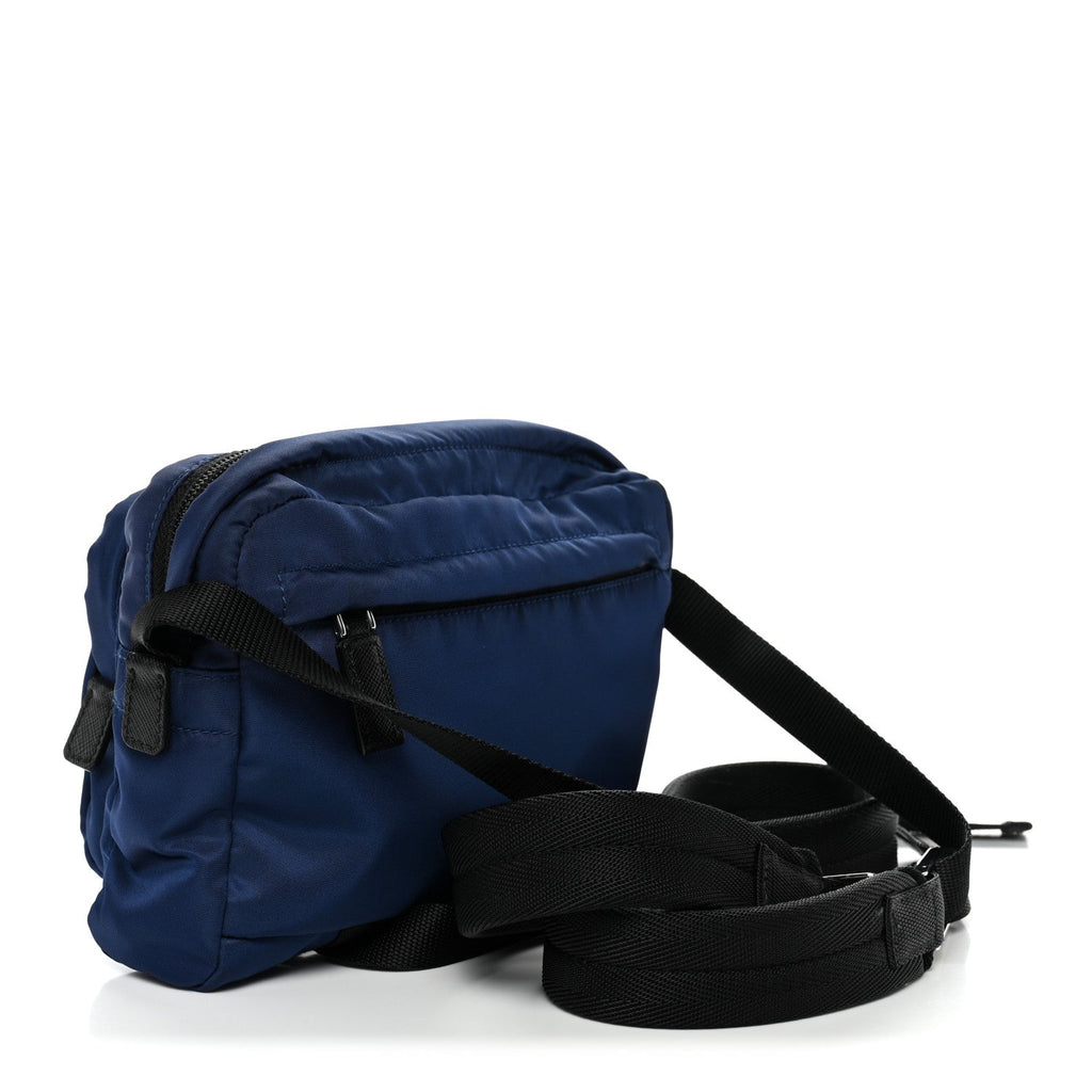 Tessuto Nylon Montagna Messenger Bag  Blue Black