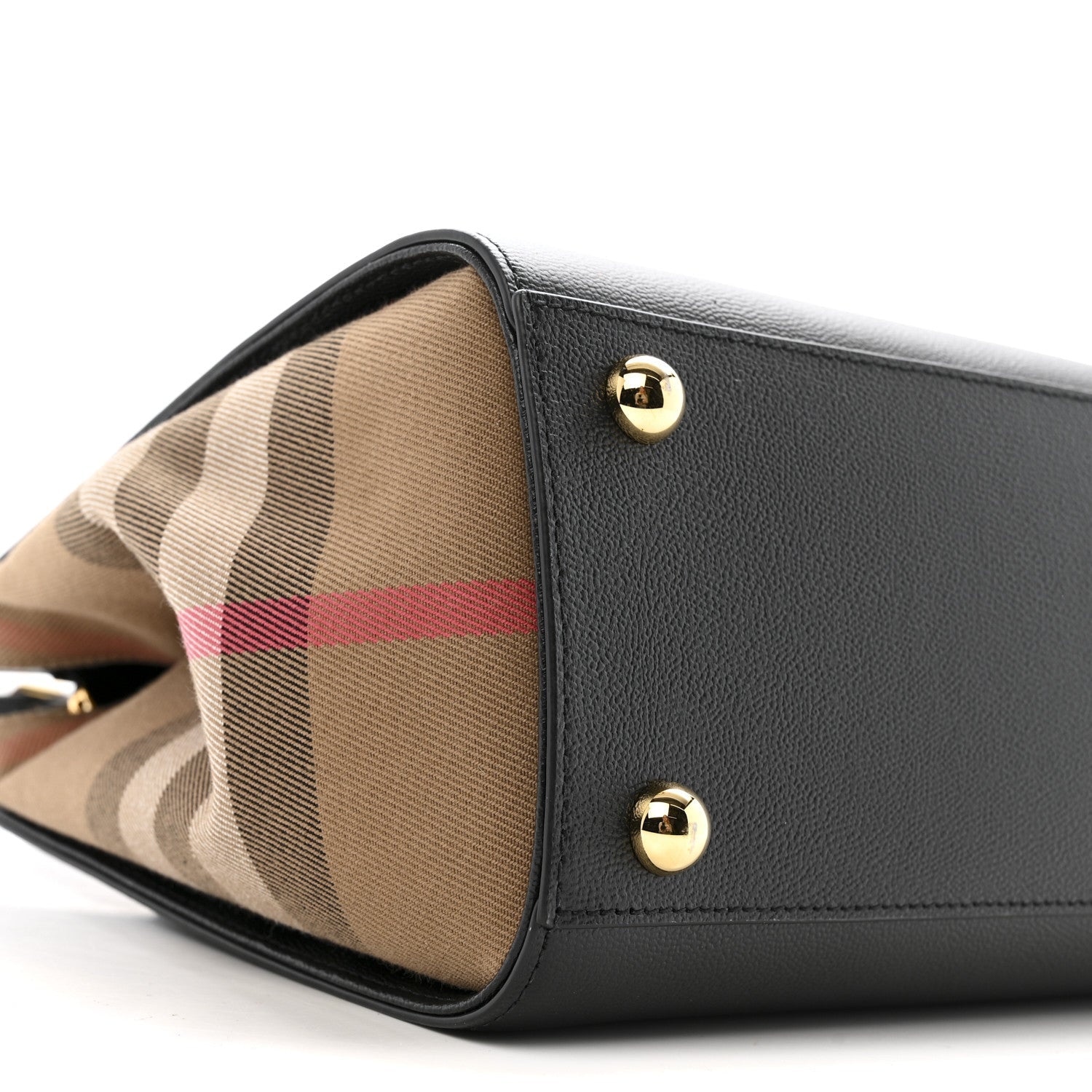 Calfskin Mega Check Small Banwell Tote Black