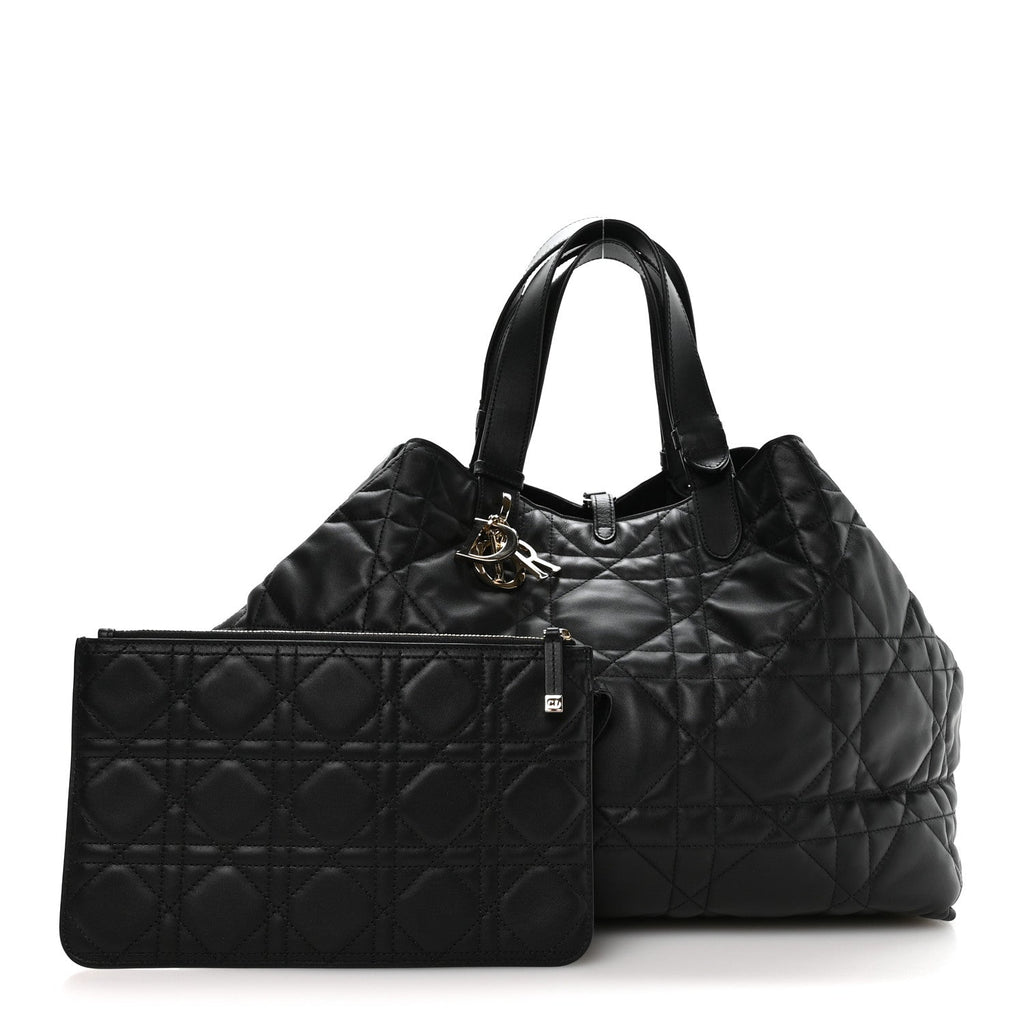 Calfskin Macrocannage Large Toujours Black