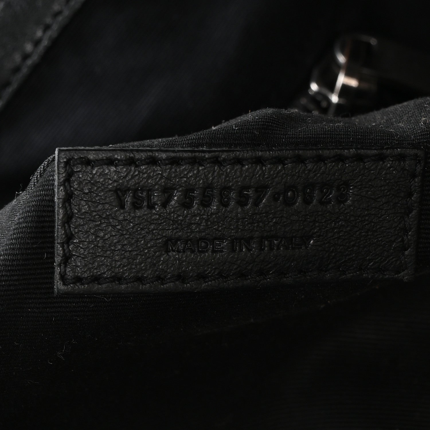Grained Lambskin Monogram Oversized Niki Chain Satchel Black