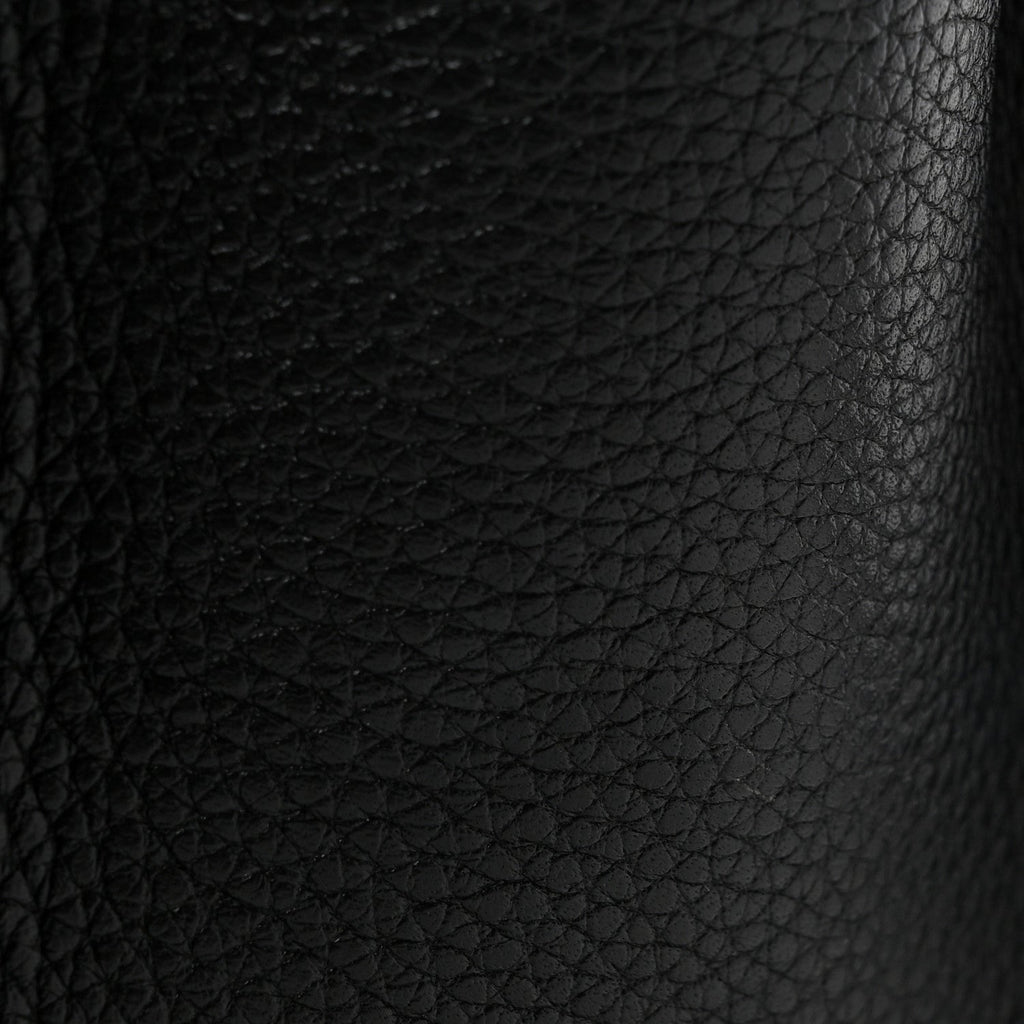 Drummed Calfskin Nano Luggage Black