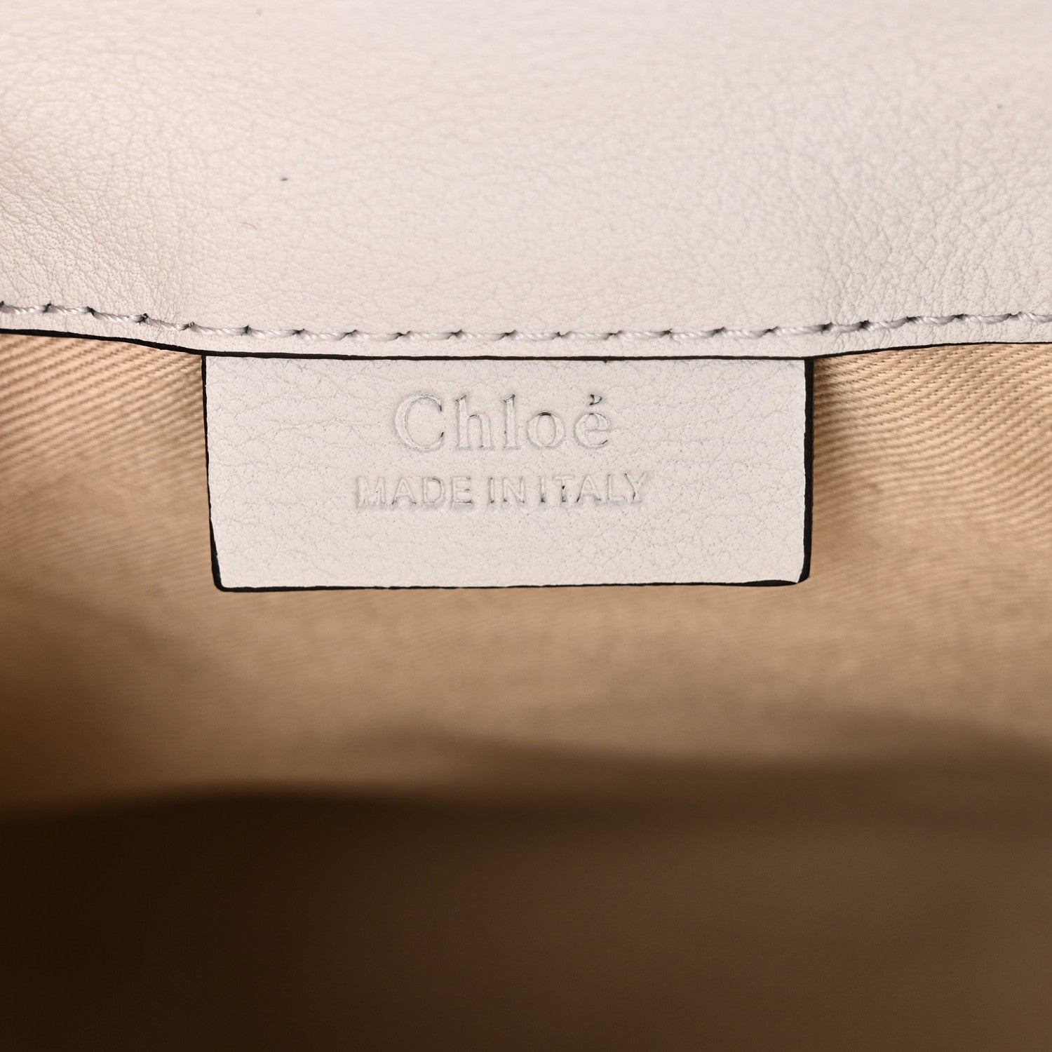 Suede Calfskin Mini Faye Backpack Airy Grey