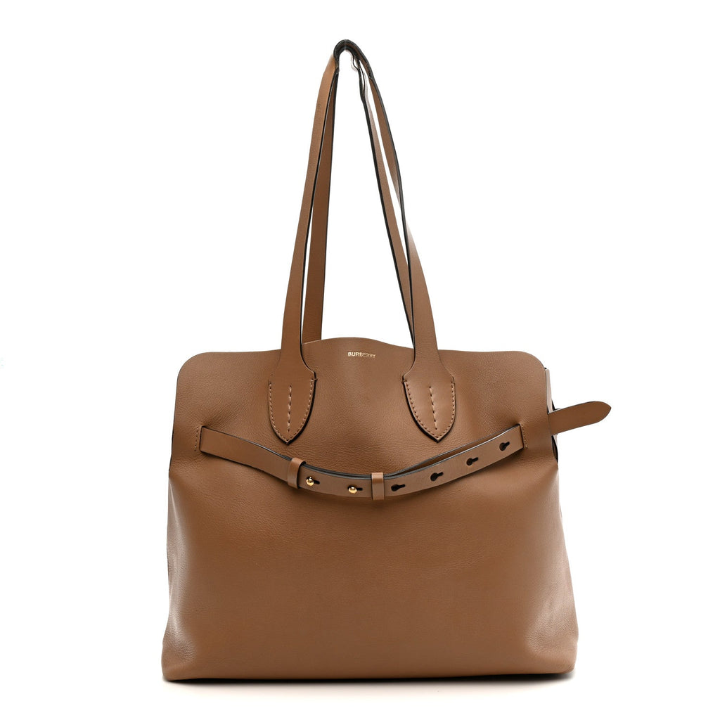 Soft Smooth Calfskin Medium Tote Camel