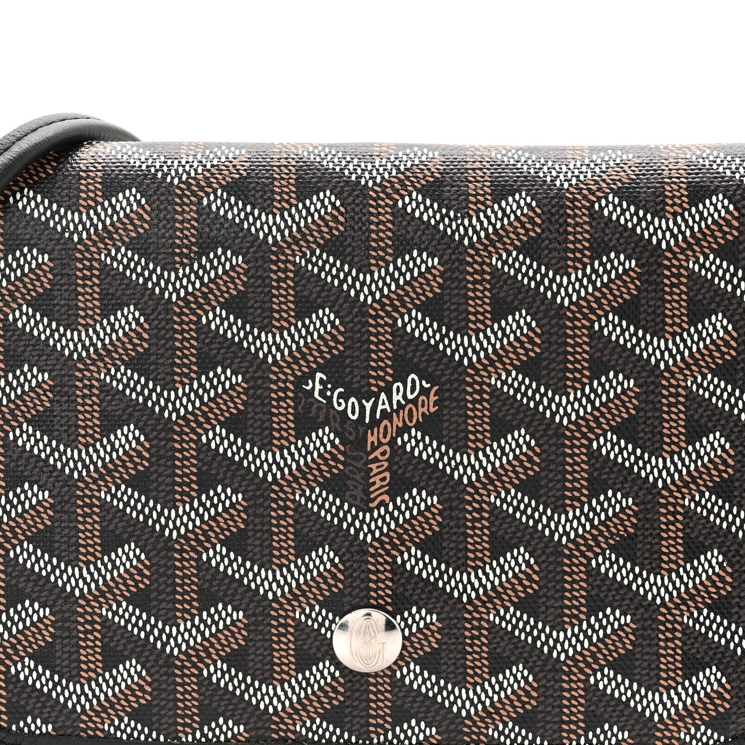 Goyardine Plumet Wallet Clutch Black