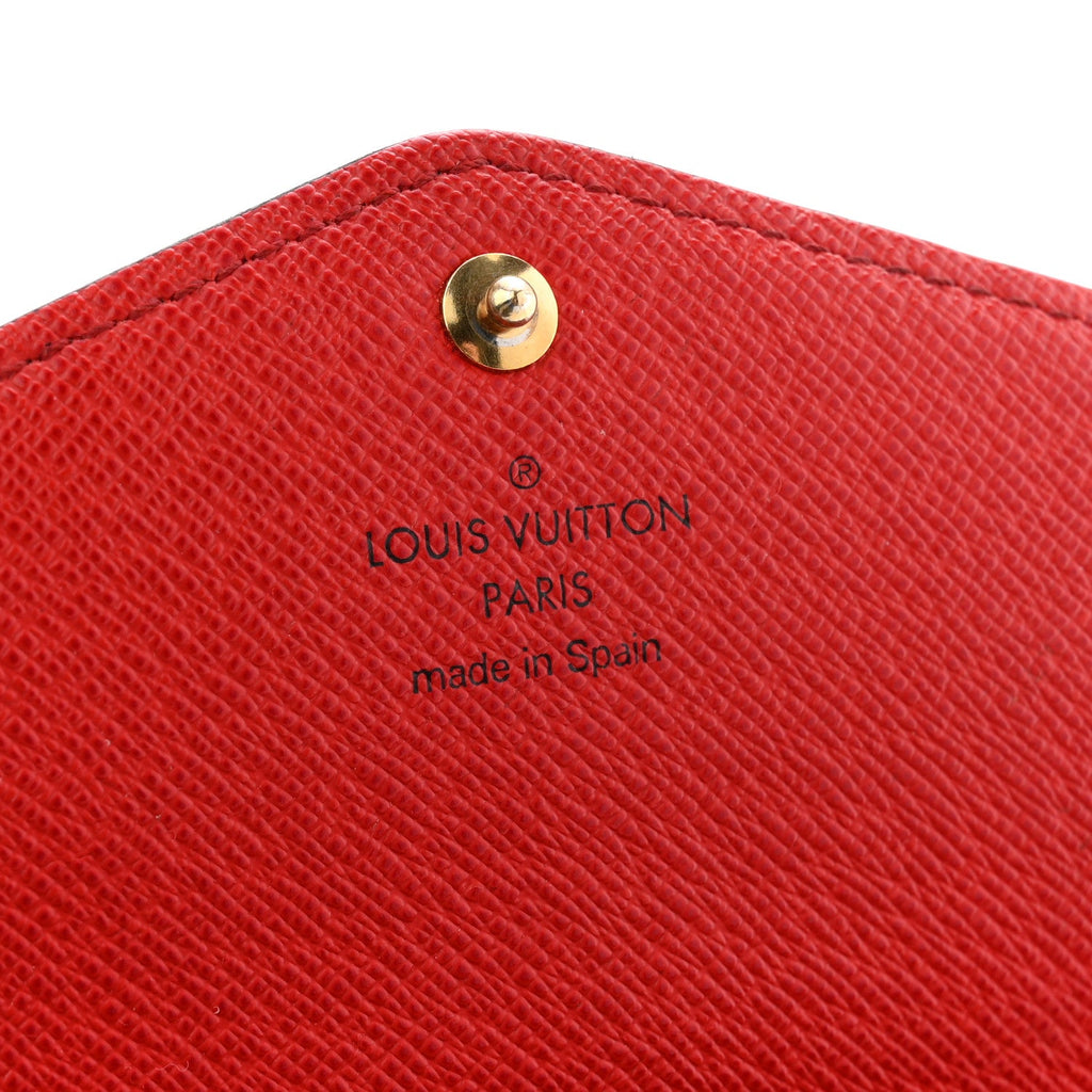 Monogram Sarah Wallet NM Coquelicot