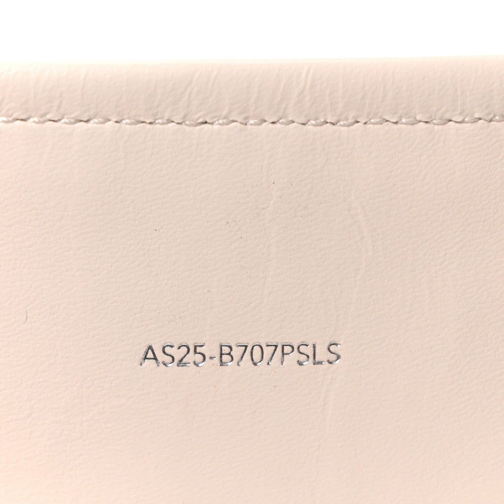 Smooth Calfskin Odita Mini Modern Lattice Bucket Bag Off White