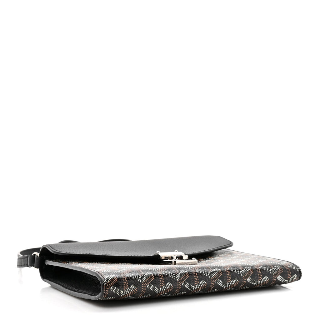 Goyardine Calfskin Chypre Wallet Pouch Black