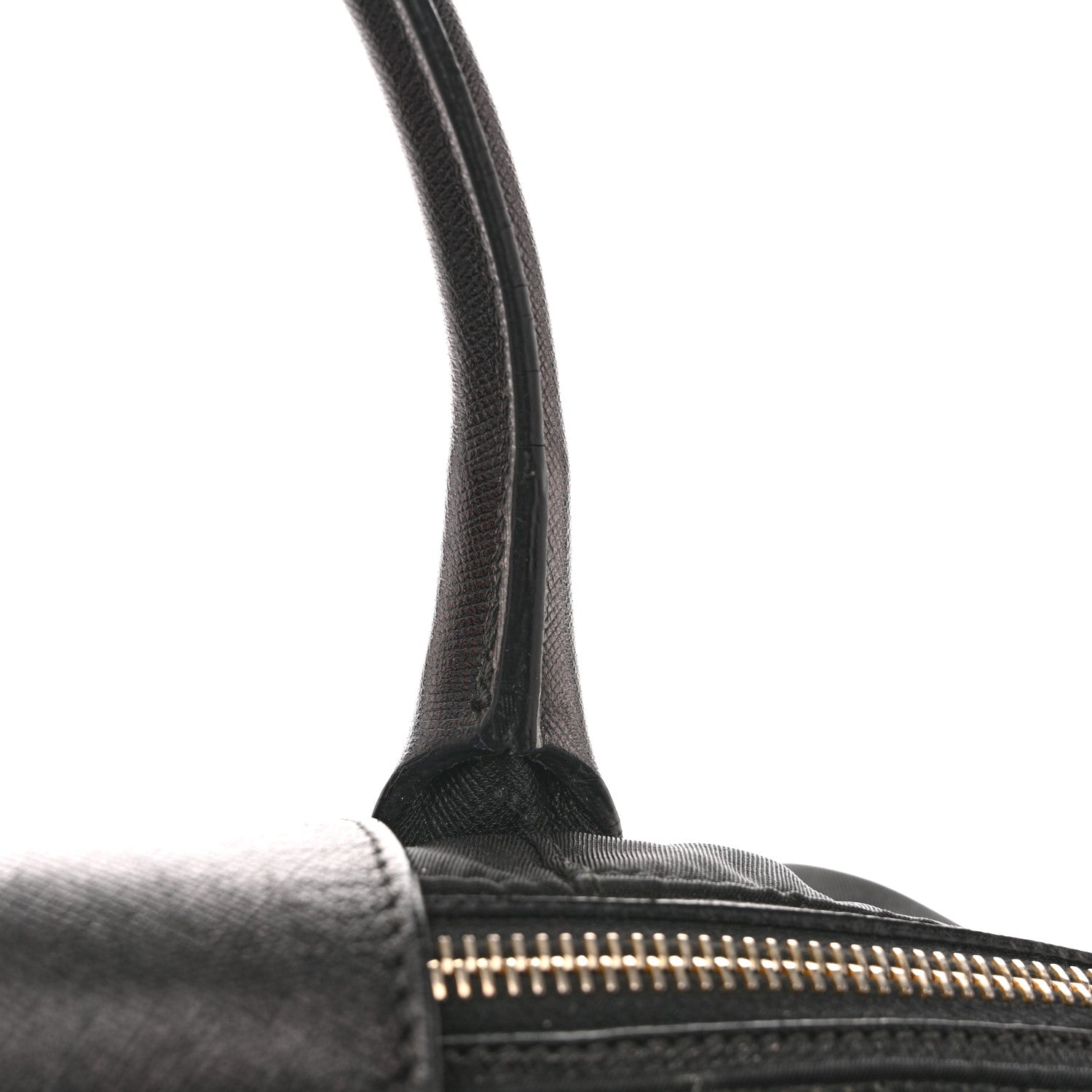 Tessuto Nylon Saffiano Tote Black
