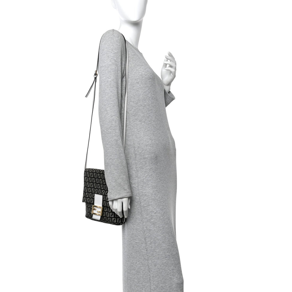 Zucchino Tube Messenger Bag Black White