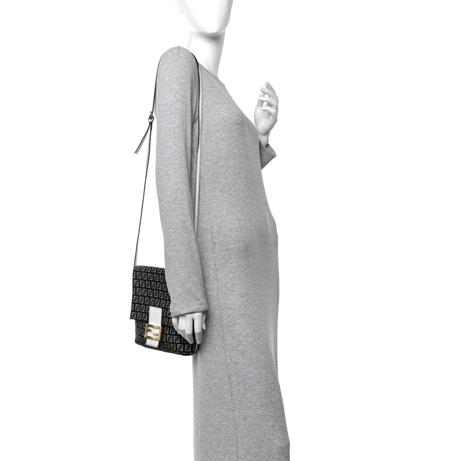 Zucchino Tube Messenger Bag Black White