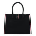 Linen Calfskin Extra Large Nastroloubi F.A.V.L. Tote Black