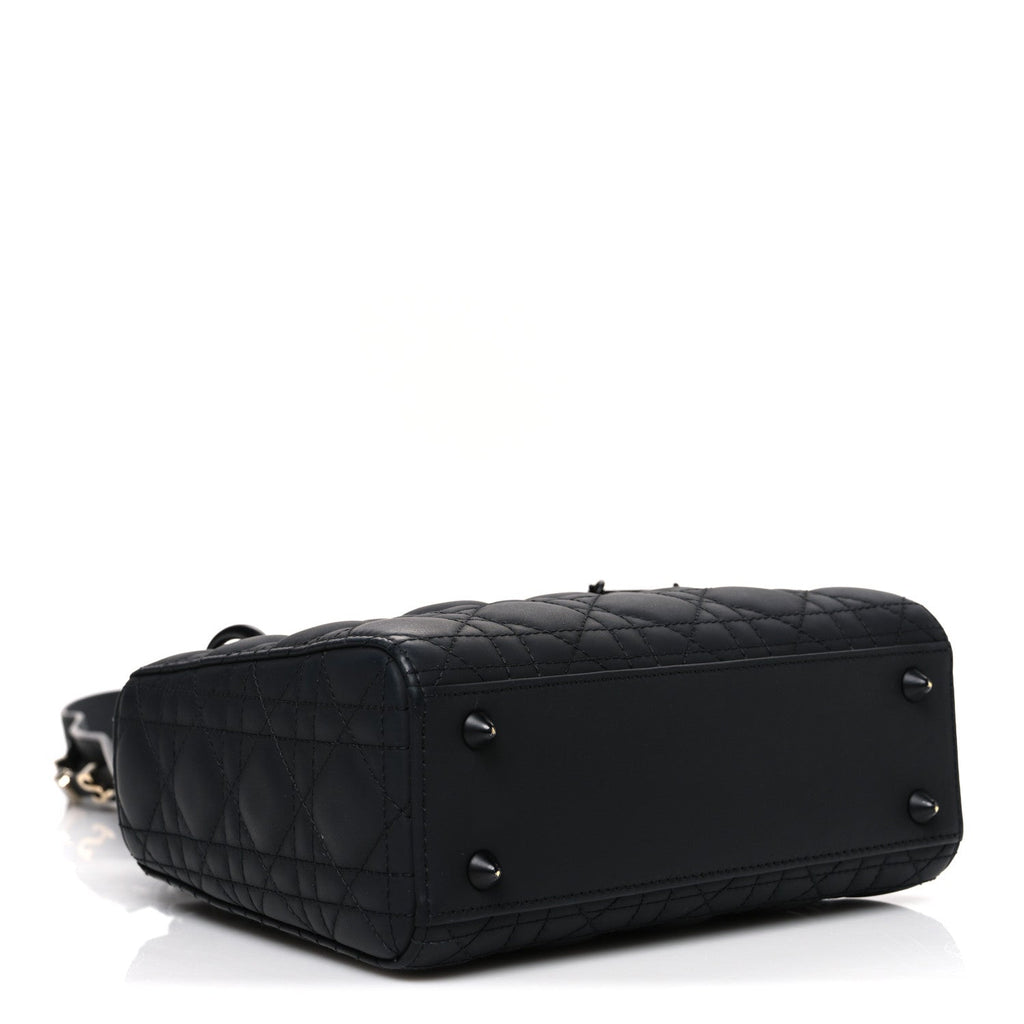 Ultra Matte Calfskin Cannage Small My ABCDior Lady Dior Black