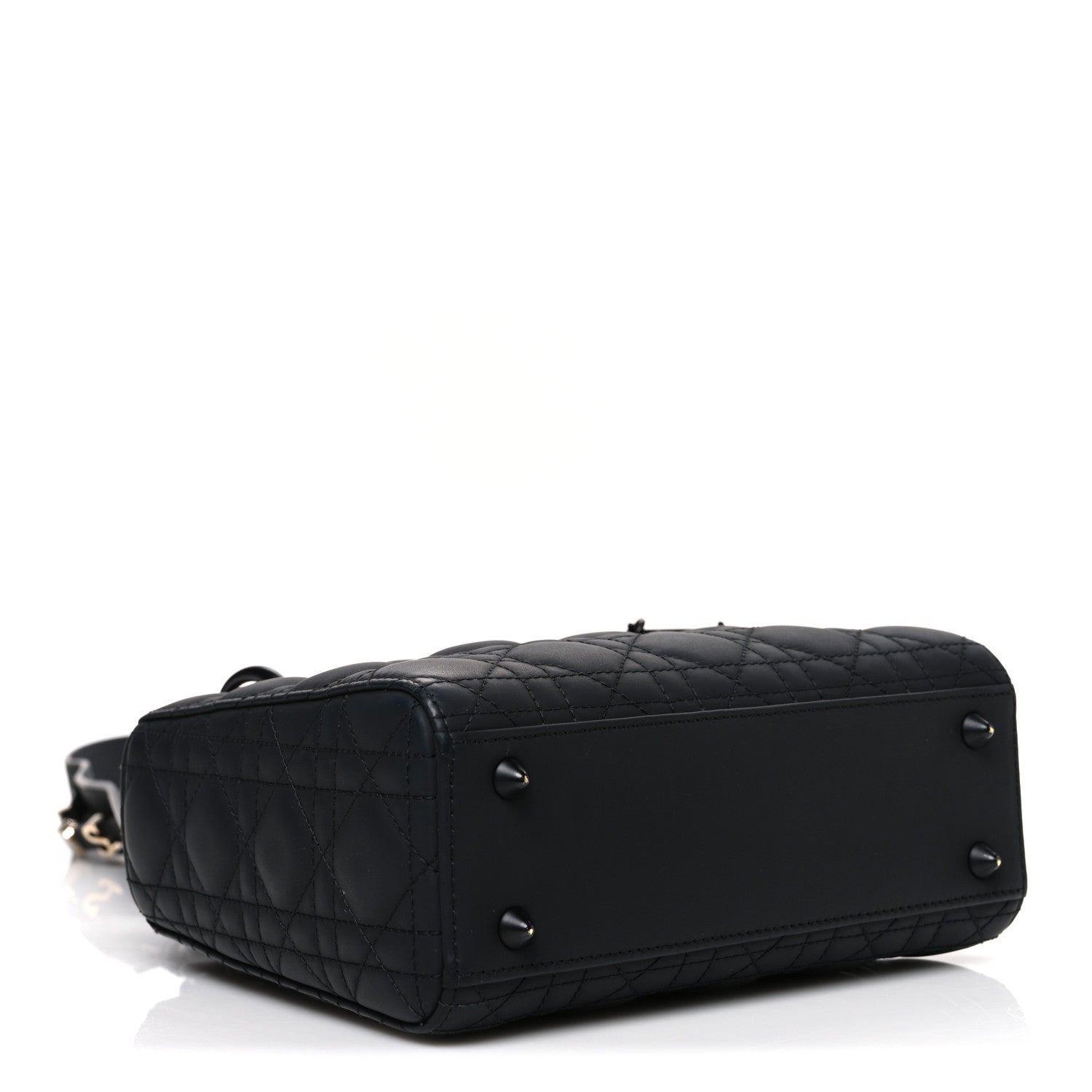 Ultra Matte Calfskin Cannage Small My ABCDior Lady Dior Black