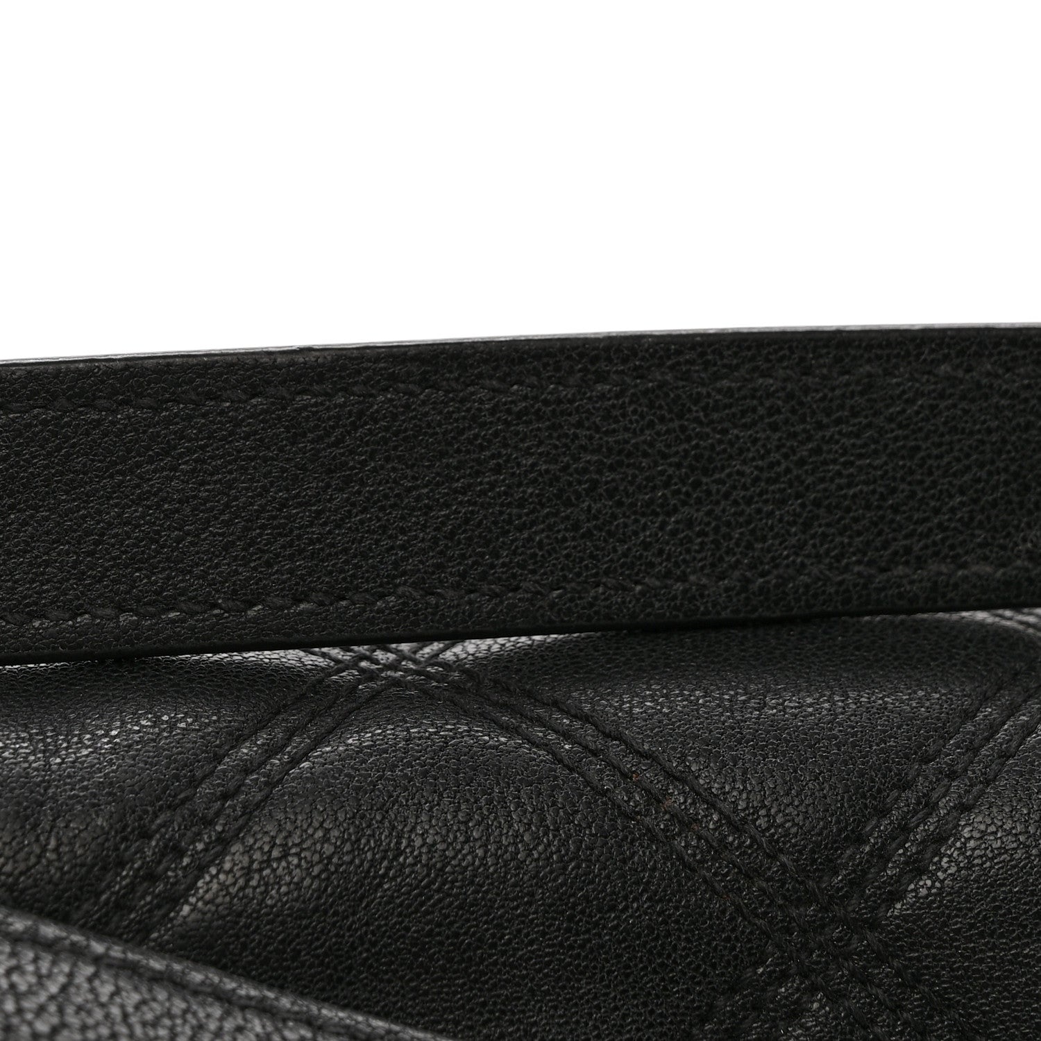 Lambskin Quilted Small Becky Chain Bag Black