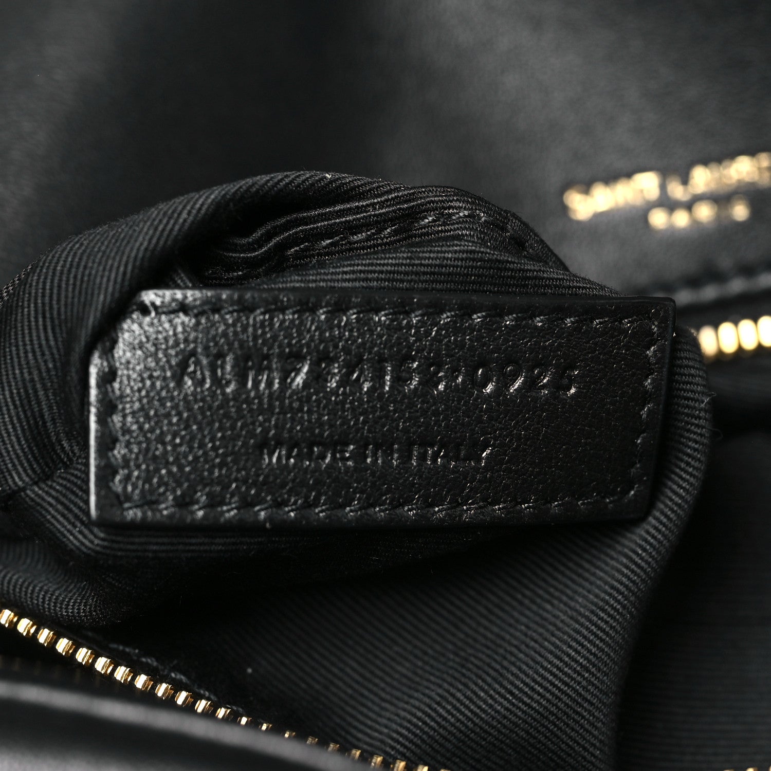 Plunged Lambskin Calypso Black