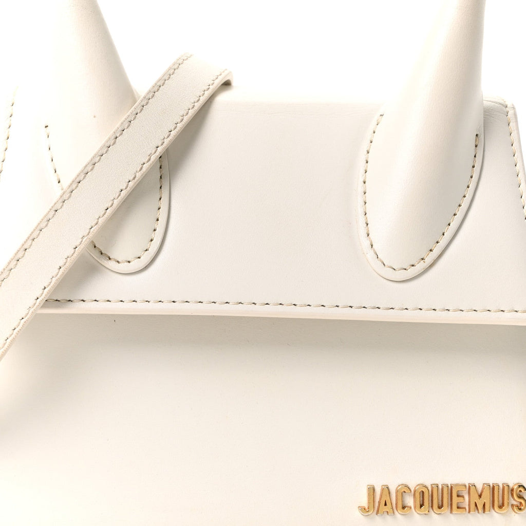 Smooth Calfskin Le Chiquito Moyen White