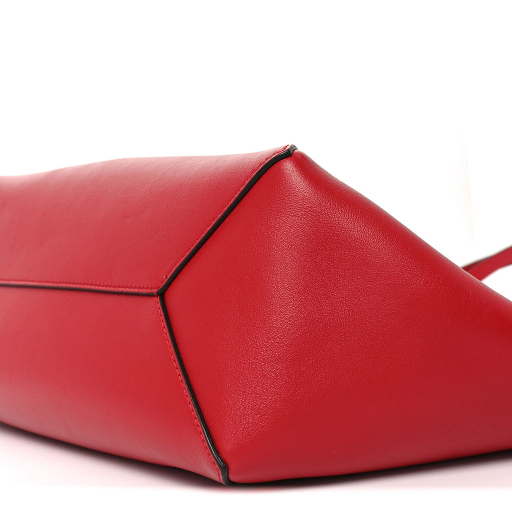 Calfskin Medium Diamond Tote Red