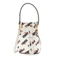 X FILA Vitello F is Fendi Mania Mini Mon Tresor Bucket Bag White