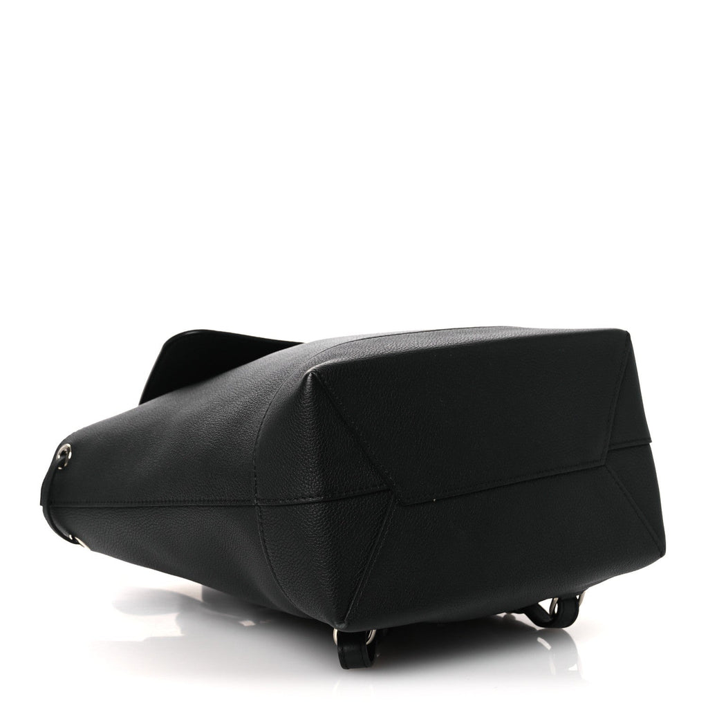 Calfskin Lockme Backpack Black