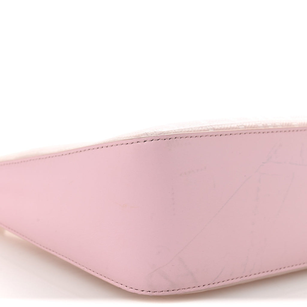 Coated Canvas Logo 4G Embossed Small Moon Cut Out Shoulder Bag Blossom Pink