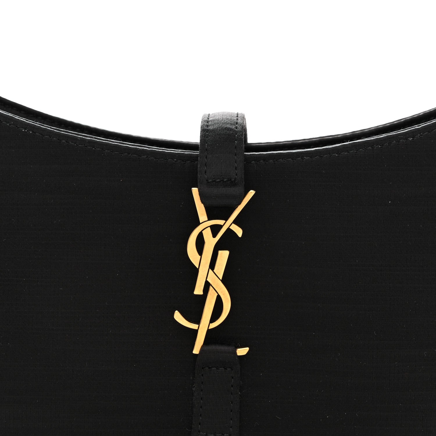 Satin Le 5 A 7 Mini Hobo Black