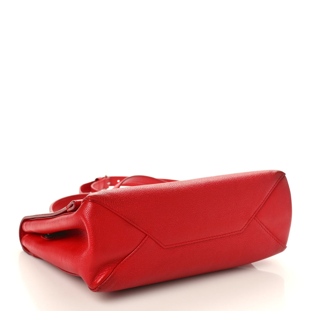 Soft Calfskin Lockme II Top Handle Rubis