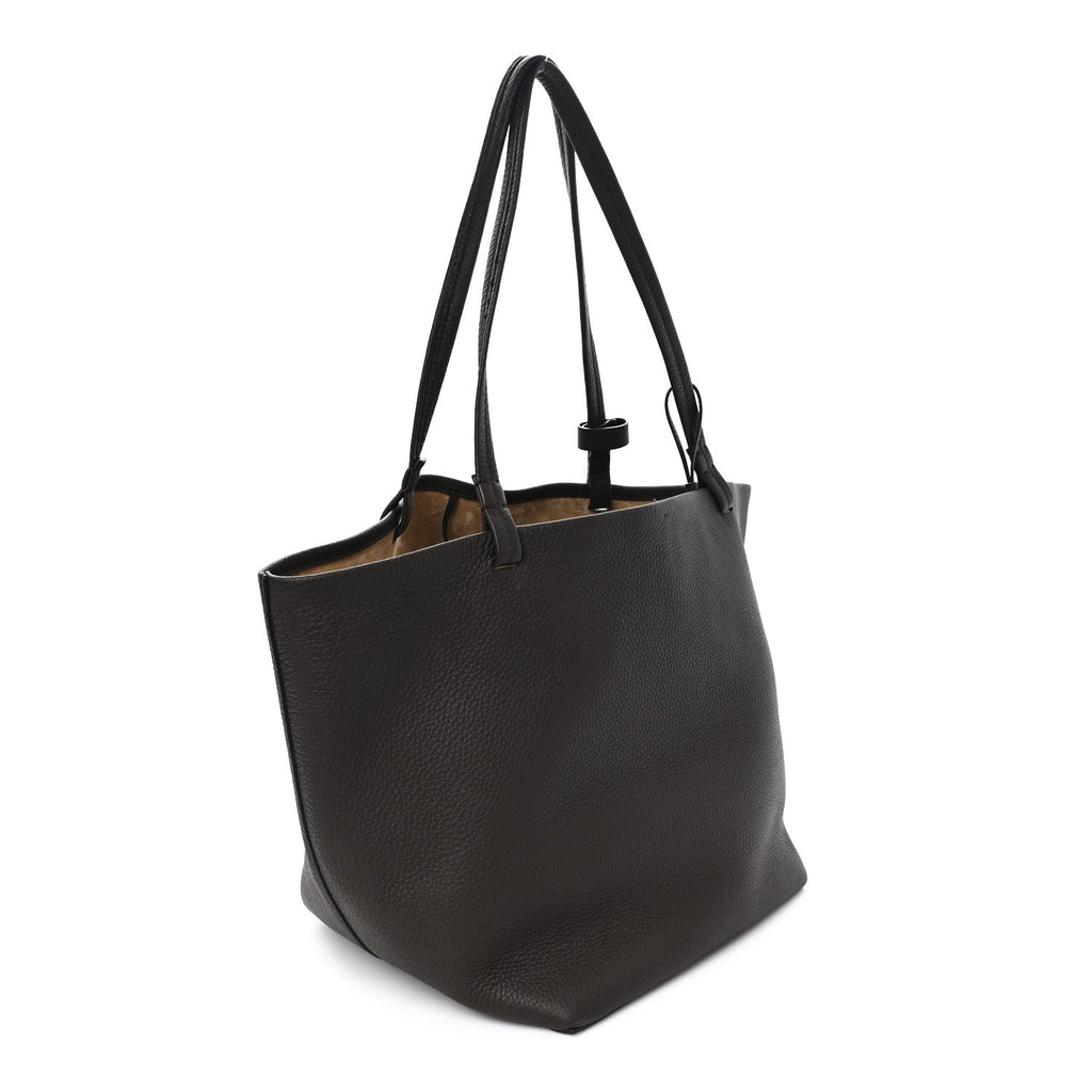 Grained Calfskin Park Tote Three Deep Brown