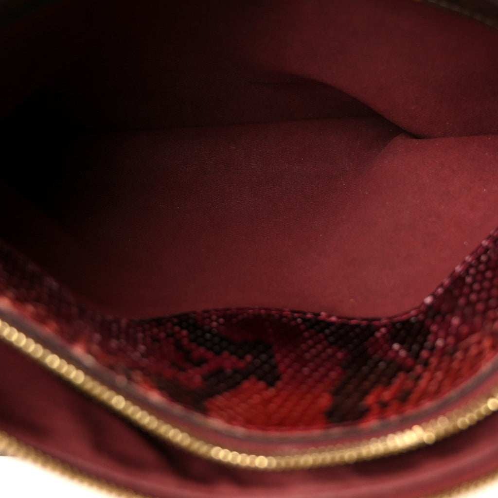 Snakeskin Monogram Pallas Red