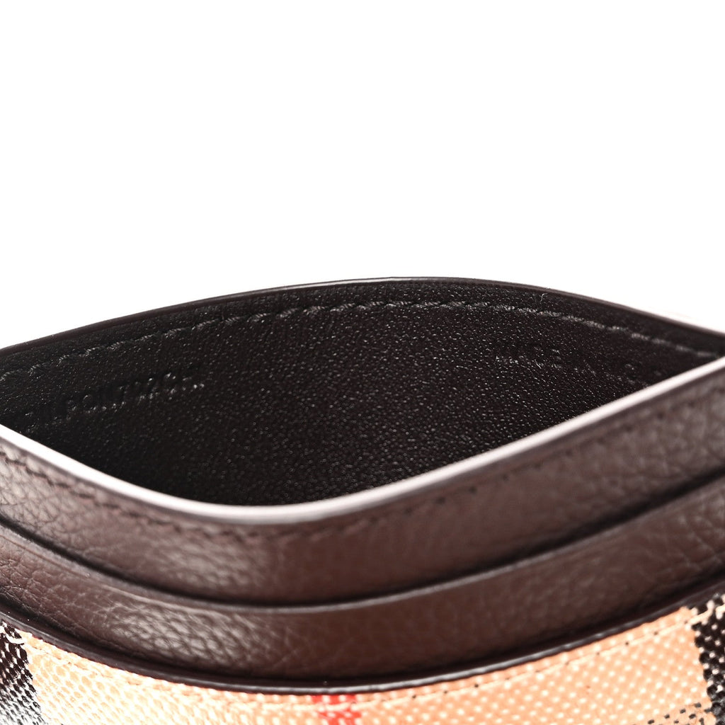 Grained Calfskin Jacquard Woven Vintage Check Highlands  Case Sand