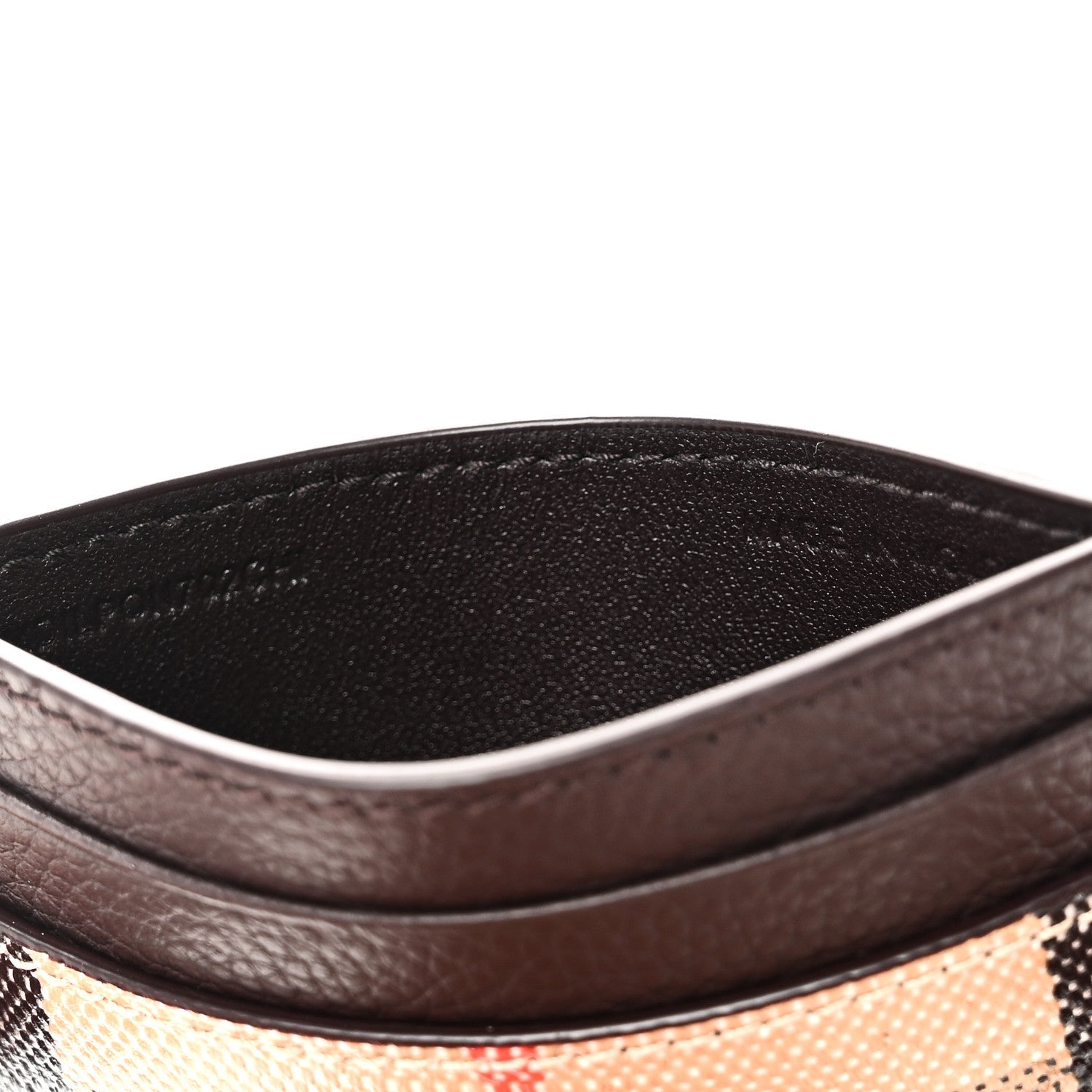 Grained Calfskin Jacquard Woven Vintage Check Highlands  Case Sand
