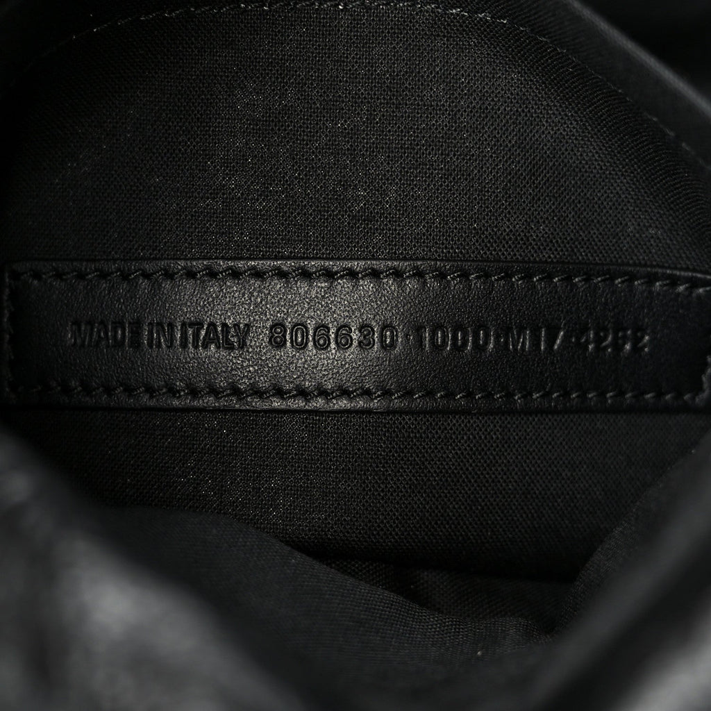 Arena Calfskin Small Monaco Flap Bag Black
