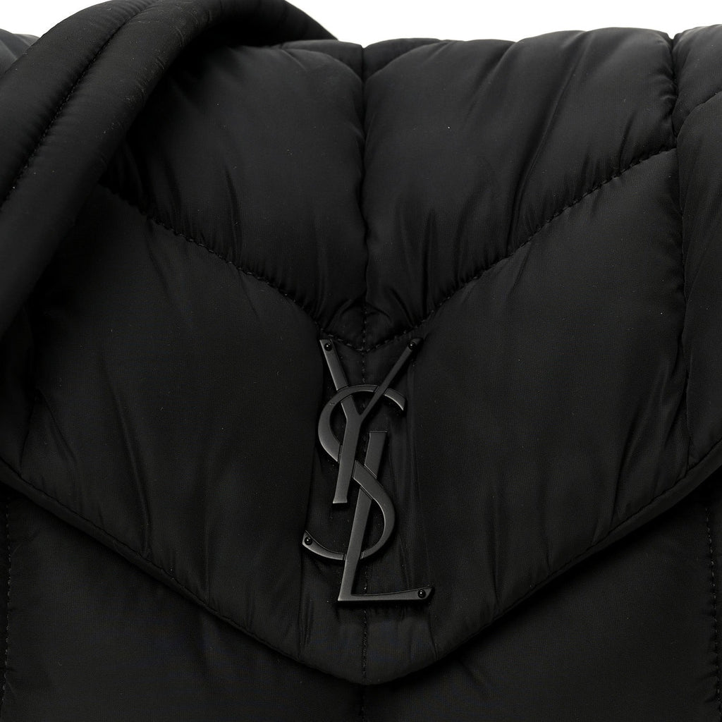 Econyl Nylon Lou Puffer Messenger Black