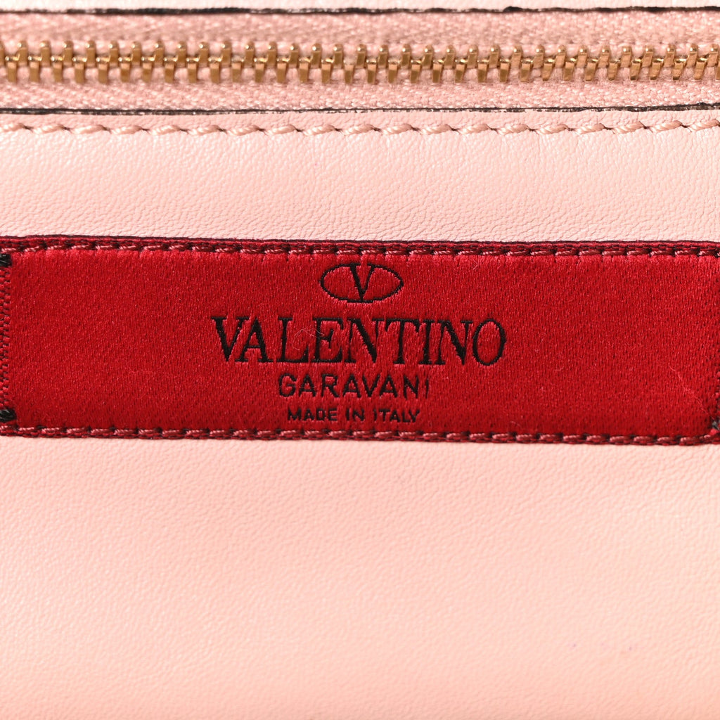 Vitello Mini Rockstud Tote Water Rose