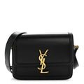 Smooth Calfskin Small Solferino Satchel Black