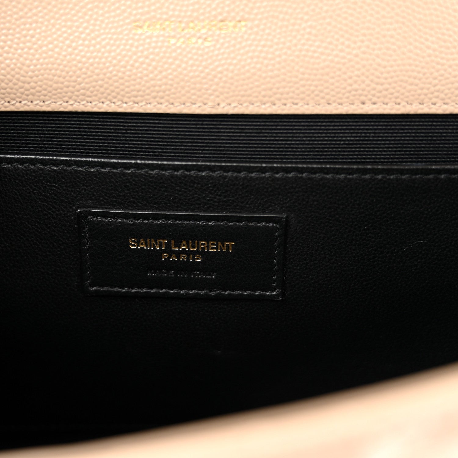 Grain De Poudre Textured Mixed Matelasse Medium Triquilt Monogram Satchel Dark Beige