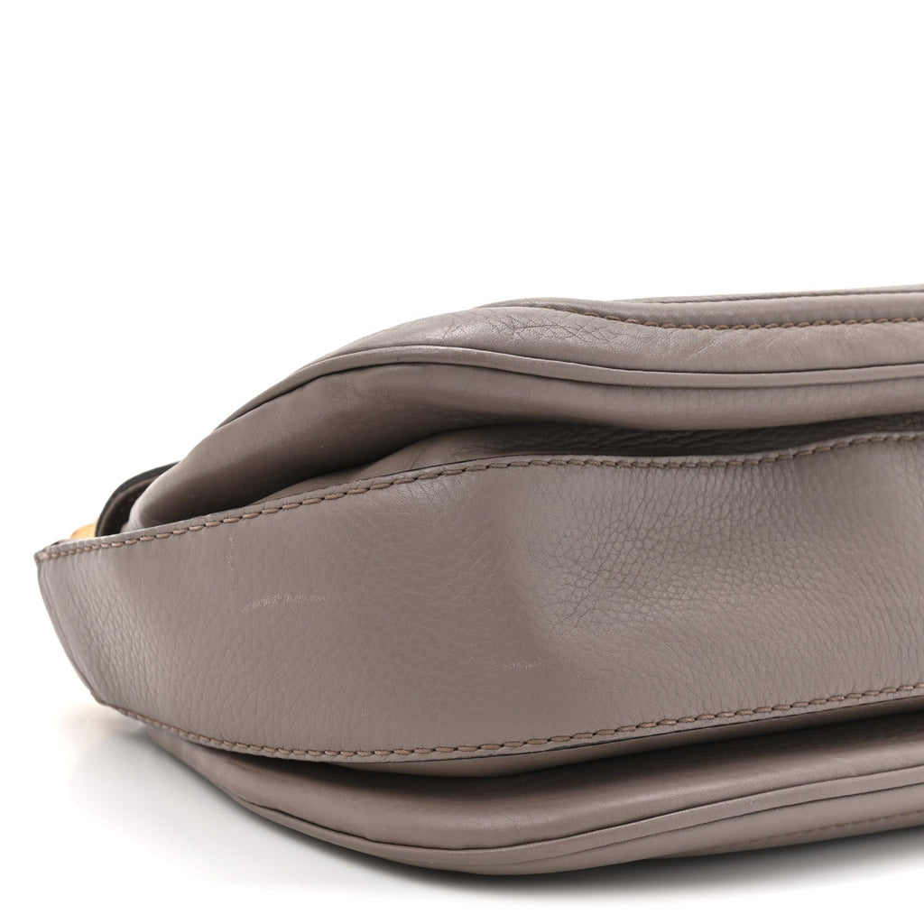 Calfskin Medium New Bamboo Top Handle Bag Mauve