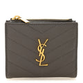 Grain De Poudre Matelasse Chevron Monogram Zipped  Case Tech Fog