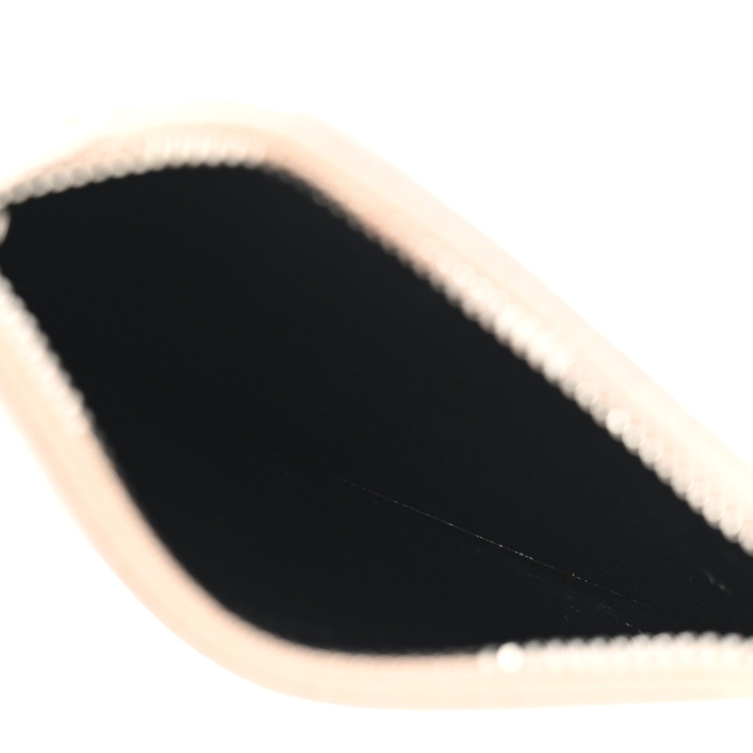 Grained Calfskin 5 Fragments Zip Pouch  Holder Rose Antic