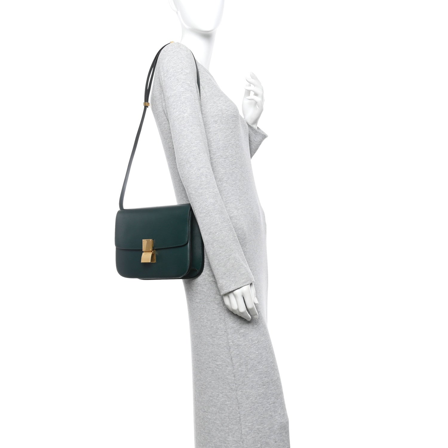 Box Calfskin Medium Classic Box Flap Bag Amazone