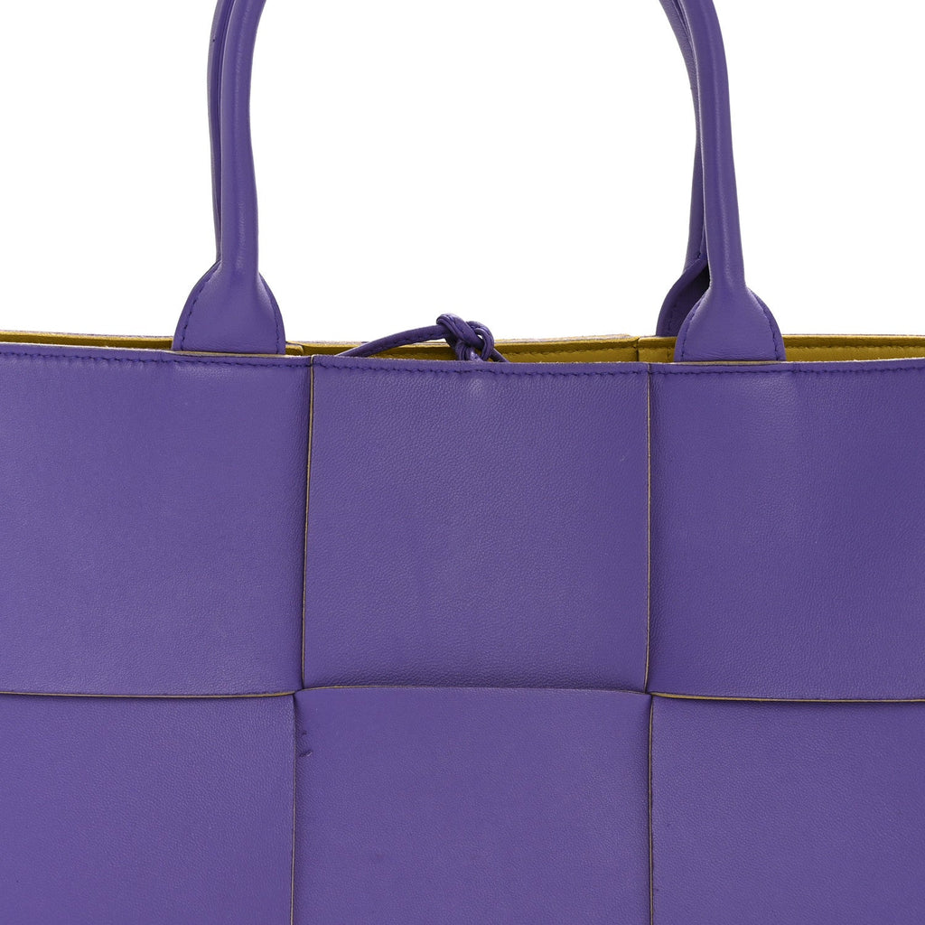 Nappa Maxi Intrecciato Small Arco Tote Purple