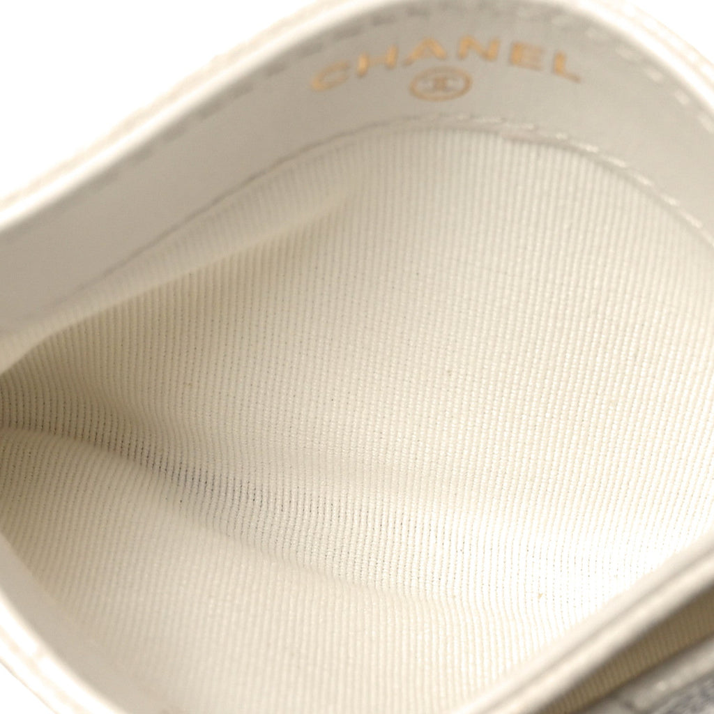 Caviar Quilted  Holder White